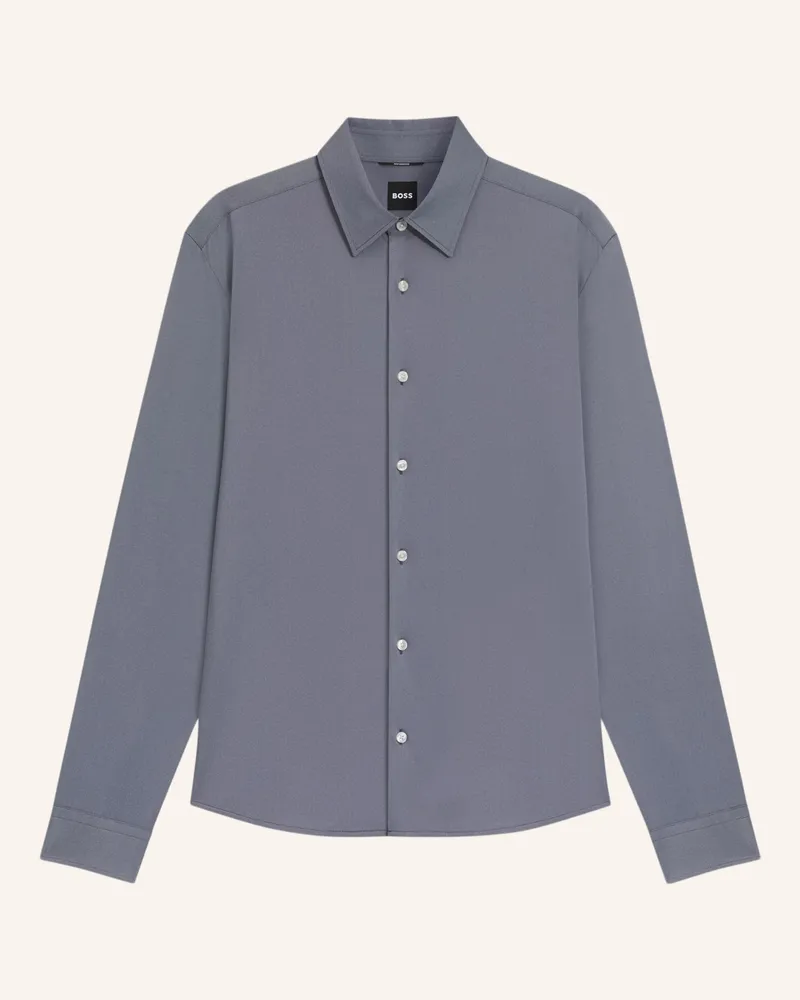 HUGO BOSS Casual Hemd P-Liam-K-F-261 Regular Fit blau Blaugrau