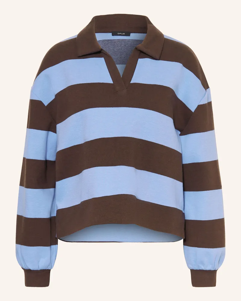 OPUS Rugbyshirt Glocki blau Hellblau