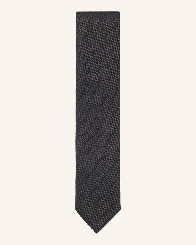 HUGO BOSS Krawatte Tie Cm 6 schwarz Schwarz