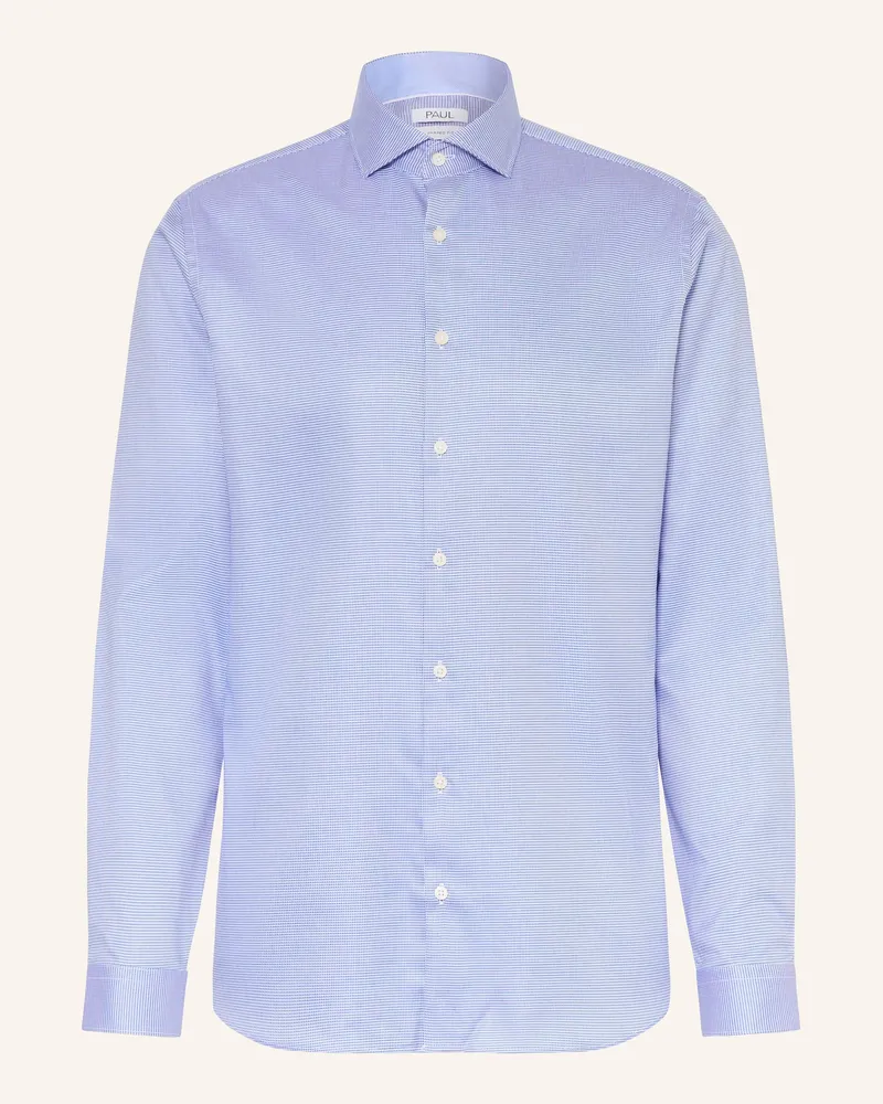 paul Hemd Shaped Fit blau Blau