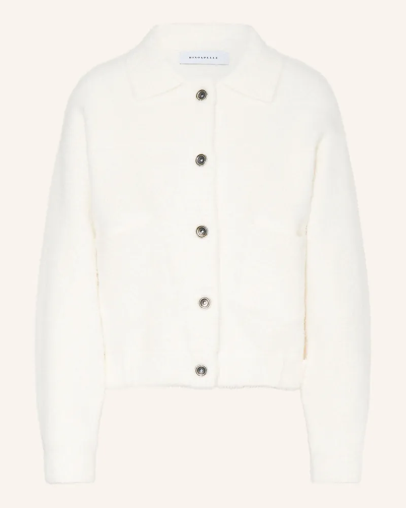 RINO & PELLE Strickjacke Bubbly weiss Weiss