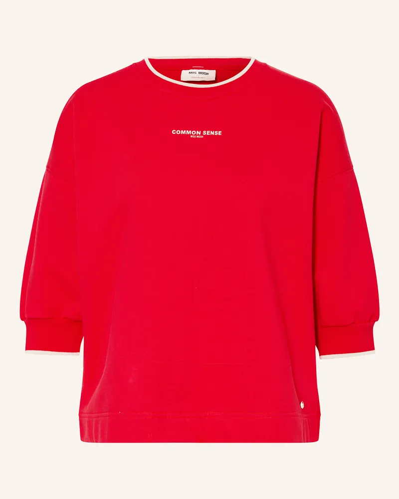 Mos Mosh Sweatshirt MMDARIN mit 3/4-Arm Rot