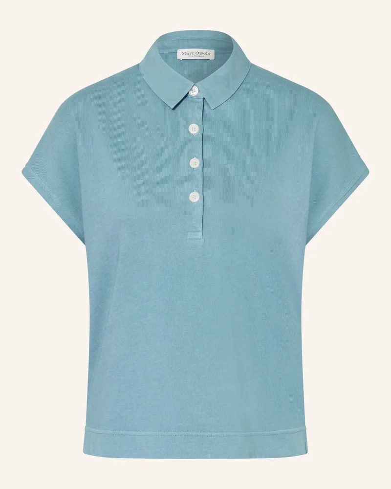Marc O'Polo Jersey-Poloshirt blau Hellblau
