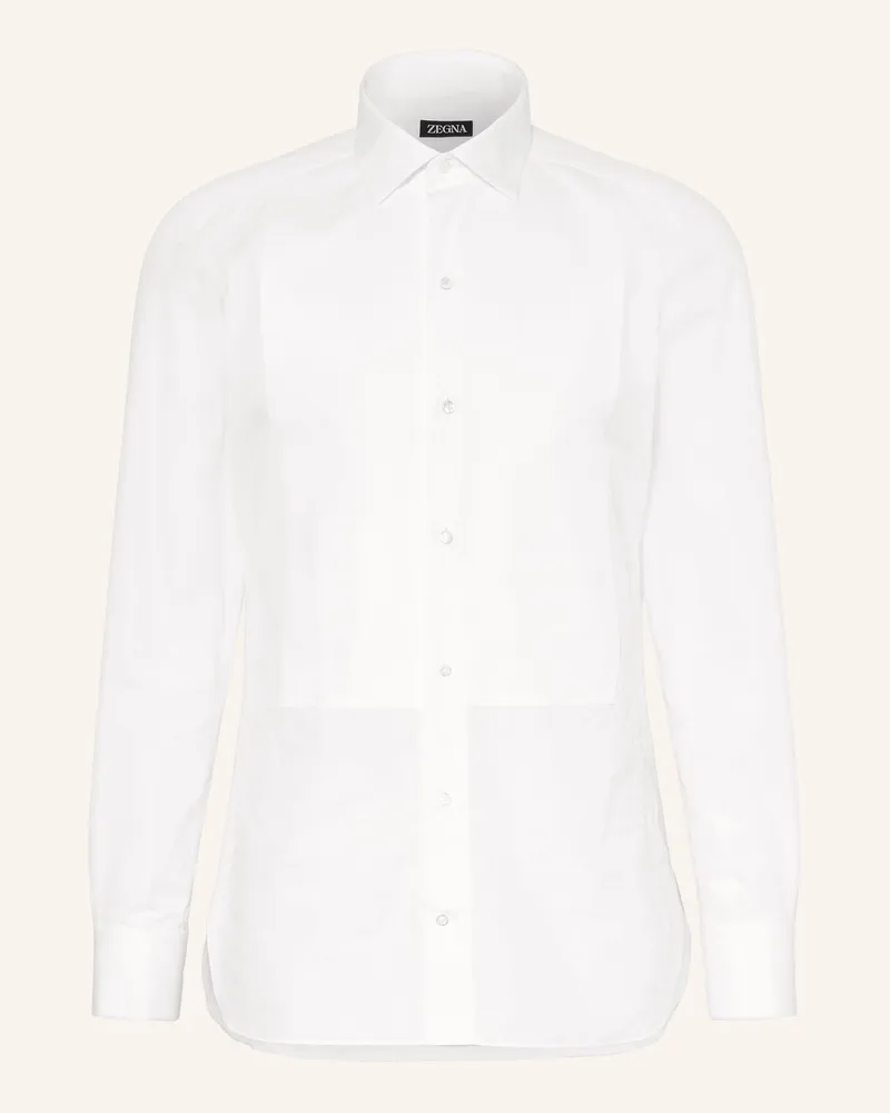 Ermenegildo Zegna Smoking-Hemd Regular Fit weiss Weiss
