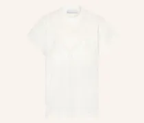 T-Shirt Mit Spitze weiss