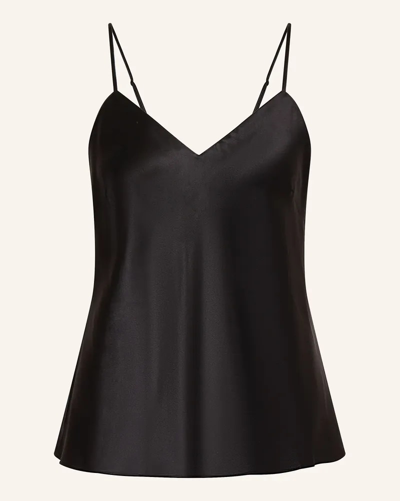 Simone Pérèle Schlaftop Love Me Aus Seide schwarz Schwarz