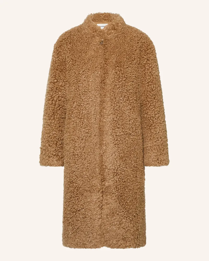 APPARIS Teddyfell-Mantel Jude braun Camel
