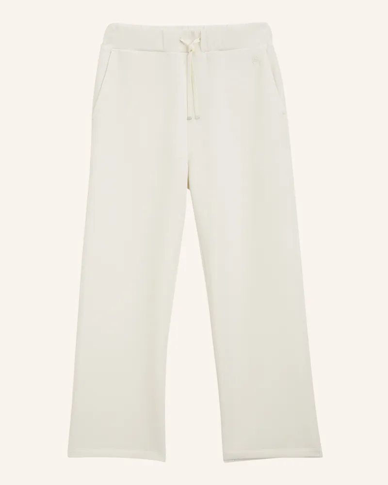 HUGO BOSS Casual Hose Elabse Relaxed Fit beige Weiss