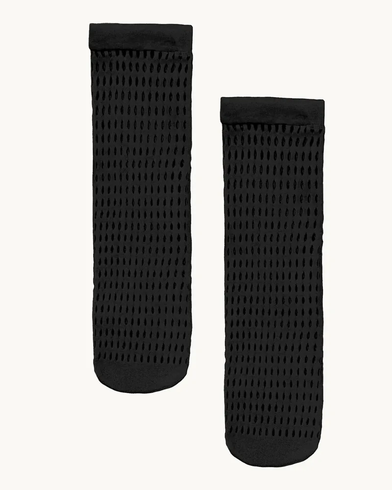Wolford Socken ORGANIC NET SOCKS Schwarz