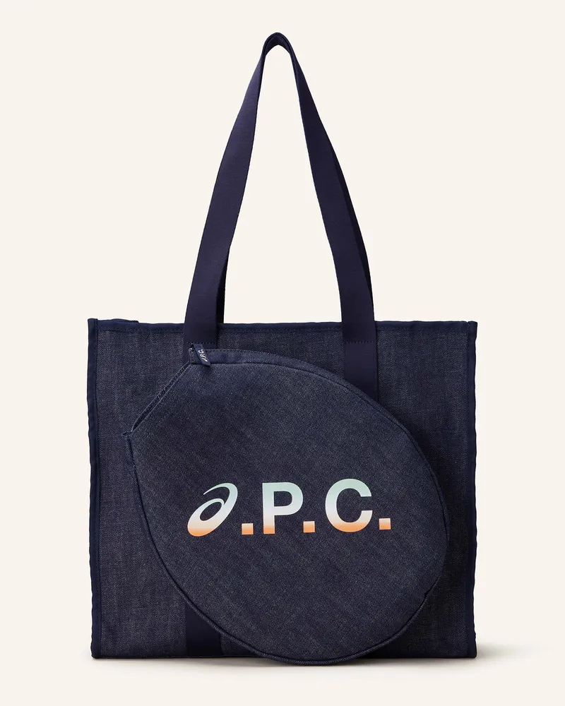 【関税込み】Thais Mini Blondie Shopper Bag - A.P.C. - Cotton Thais Mini Blondie Shopper Bag - A.P.C. - Cotton - Blue