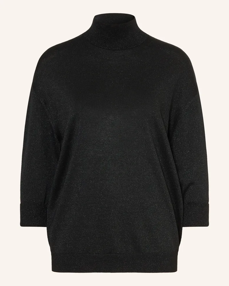 Dorothee Schumacher Pullover Shimmering Merino Mit 3/4-Arm schwarz Schwarz