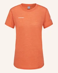 Mammut T-Shirt TREE WOOL mit Merinowolle Orange