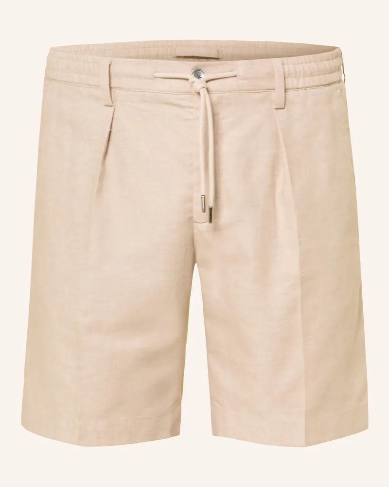Profuomo Shorts Mit Leinen beige Beige