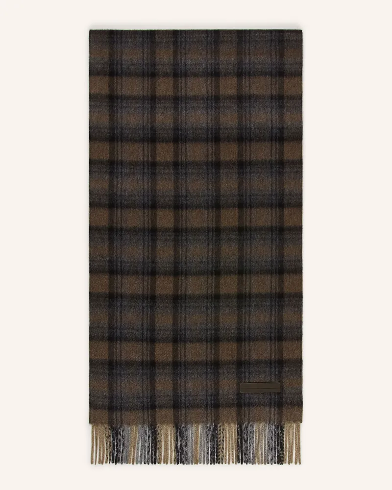Ermenegildo Zegna Cashmere-Schal gruen Oliv