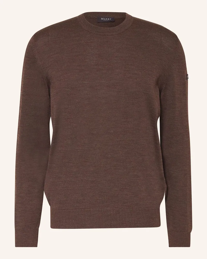 Maerz Pullover braun Dunkelbraun