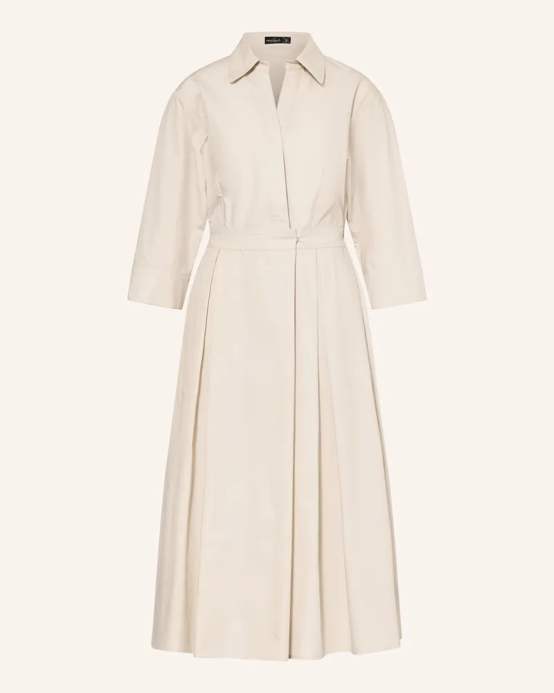 van Laack Hemdblusenkleid Vl-Kinala-Xx In Wickeloptik Mit 3/4-Arm beige Hellgrau