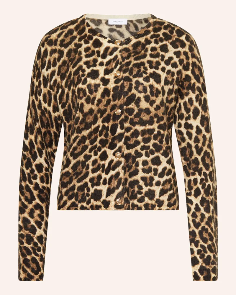 Darling Harbour Strickjacke Mit Cashmere braun Leo