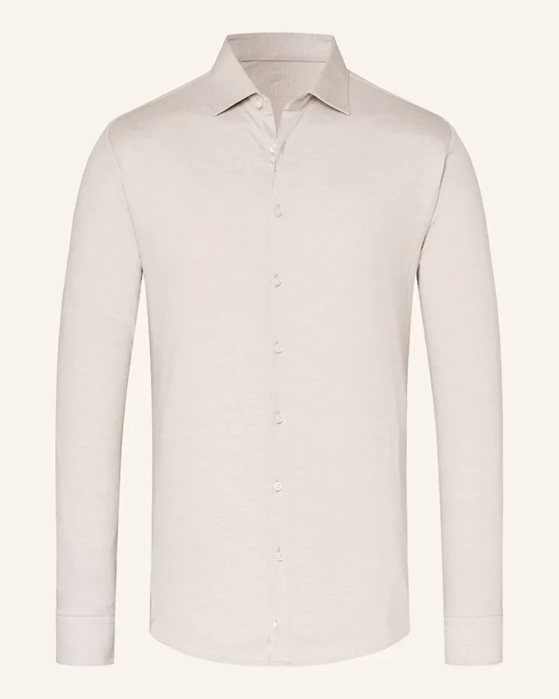 DESOTO Jerseyhemd Slim Fit Beige