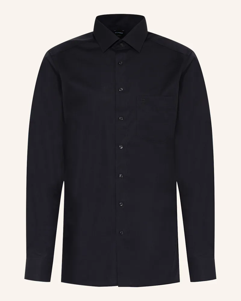 Olymp Hemd Luxor Modern Fit Mit Extralangem Arm schwarz Schwarz