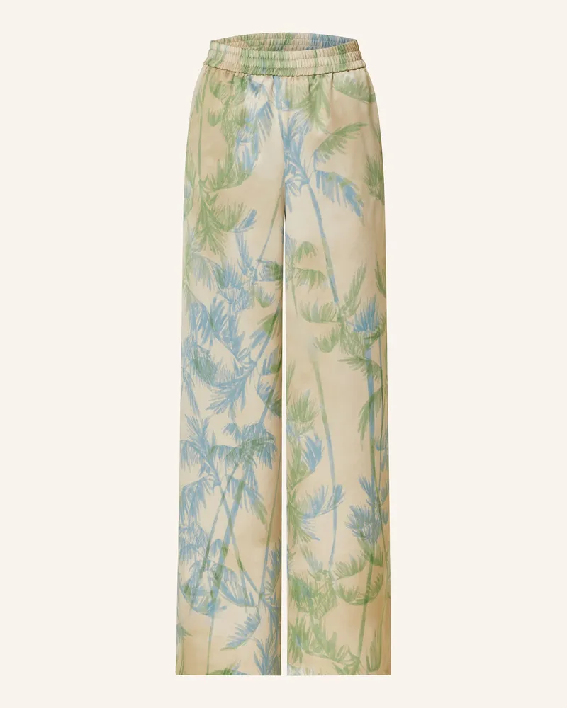 MAX&Co. Marlenehose aus Satin Creme