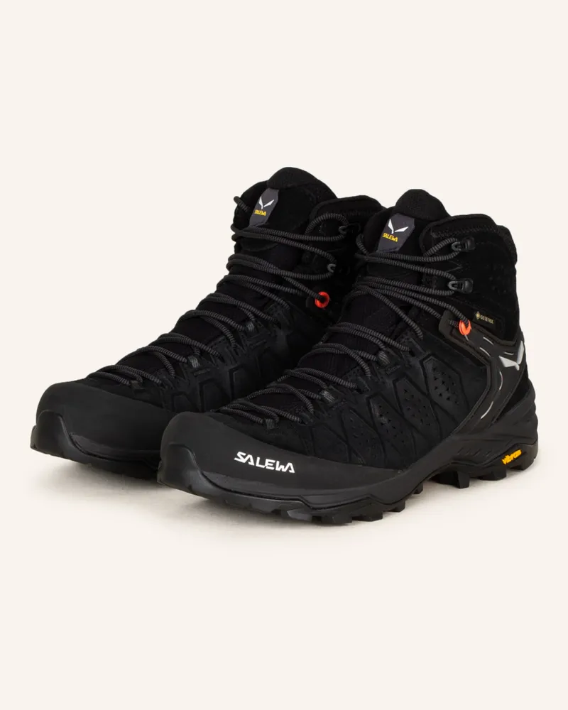 Salewa Wanderschuhe Alp Trainer 2 Mid Gtx schwarz Schwarz