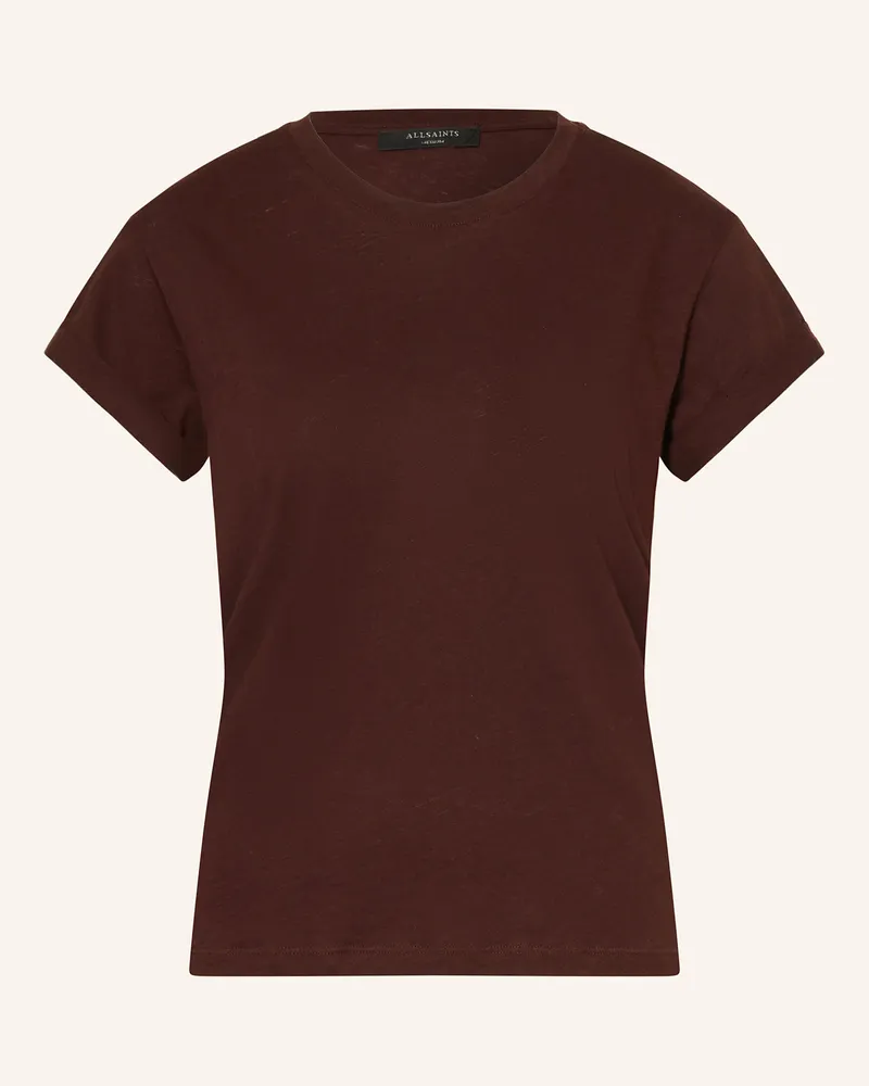 AllSaints T-Shirt ANNA Dunkelrot