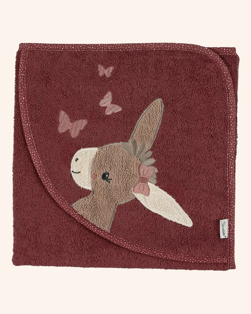 Sterntaler Kapuzenbadetuch 80 X 80 Cm Emmily rot Rot