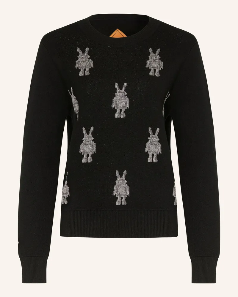 MCM Pullover Mit Glitzergarn schwarz Schwarz