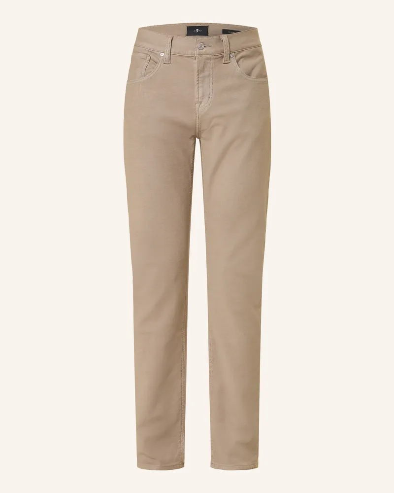 7 for all mankind Hose Slimmy Slim Fit beige Beige