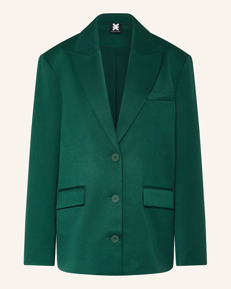 Karo Kauer Blazer gruen Grün