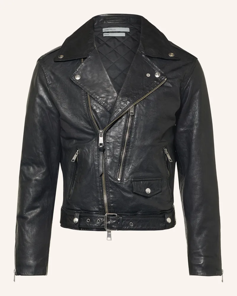 AllSaints Lederjacke Neo Biker schwarz Schwarz