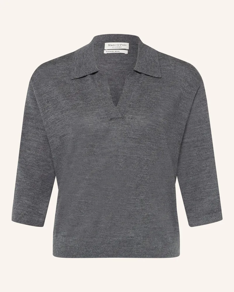 Marc O'Polo Strickshirt grau Dunkelgrau