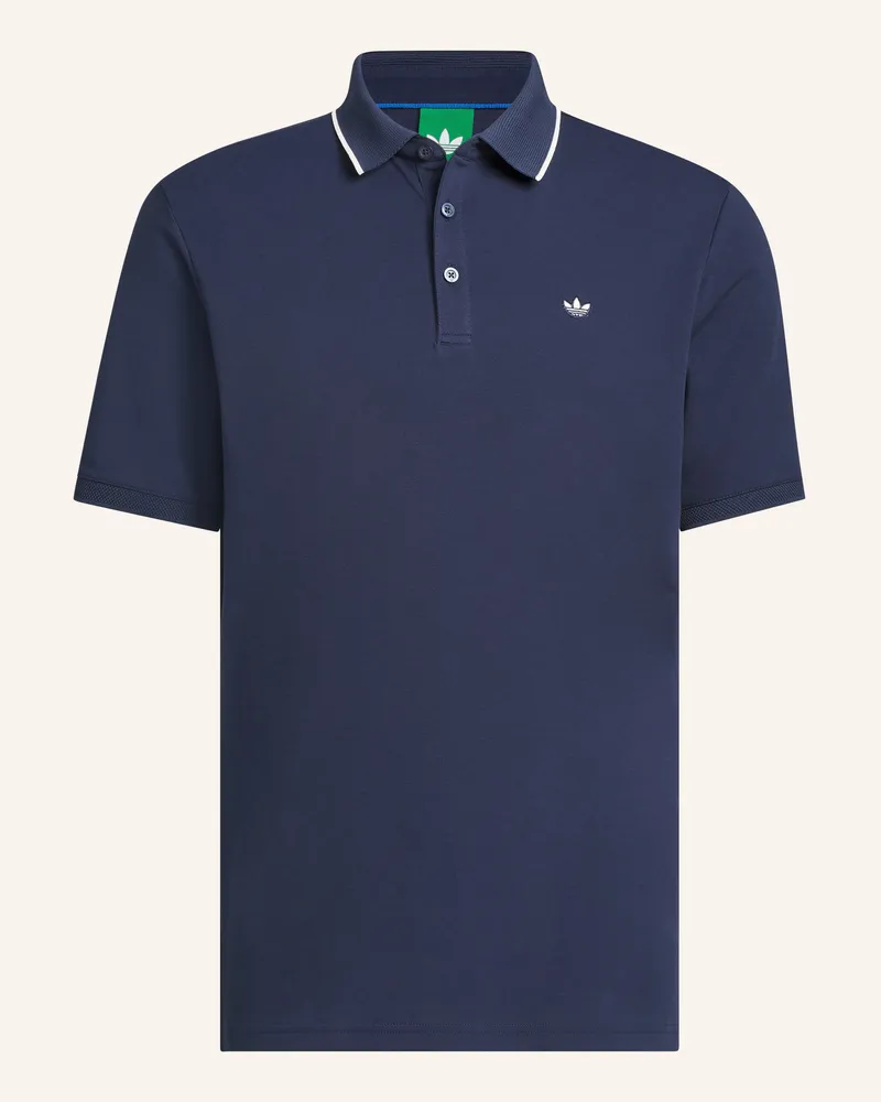 adidas Piqué-Poloshirt blau Dunkelblau