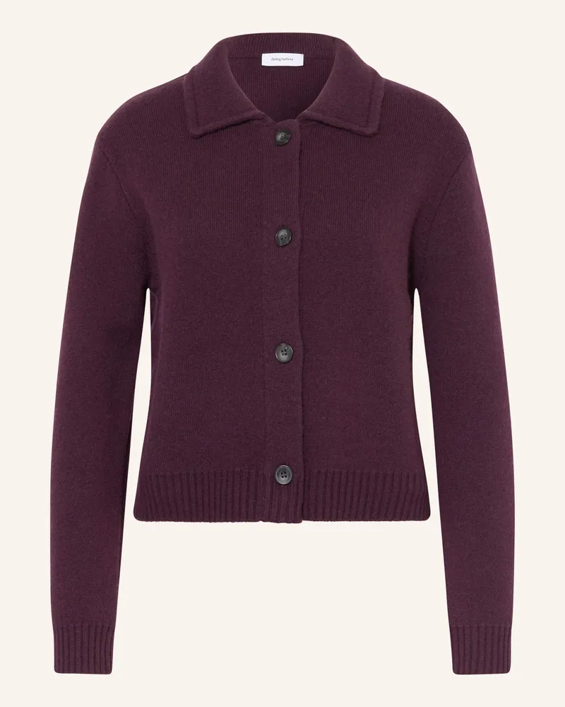 Darling Harbour Strickjacke Mit Cashmere lila Plum