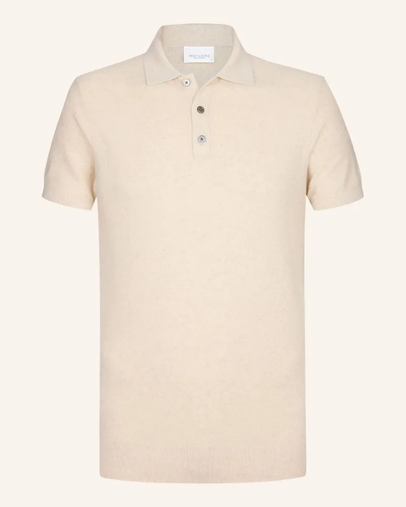 Profuomo Poloshirt Weiss