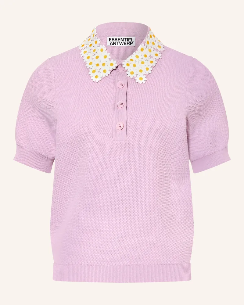 Essentiel Piqué-Poloshirt Jember lila Helllila