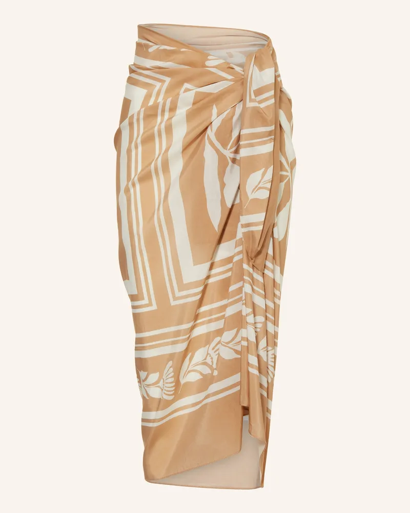 watercult Pareo COASTAL BOHEMIA mit Seide Beige