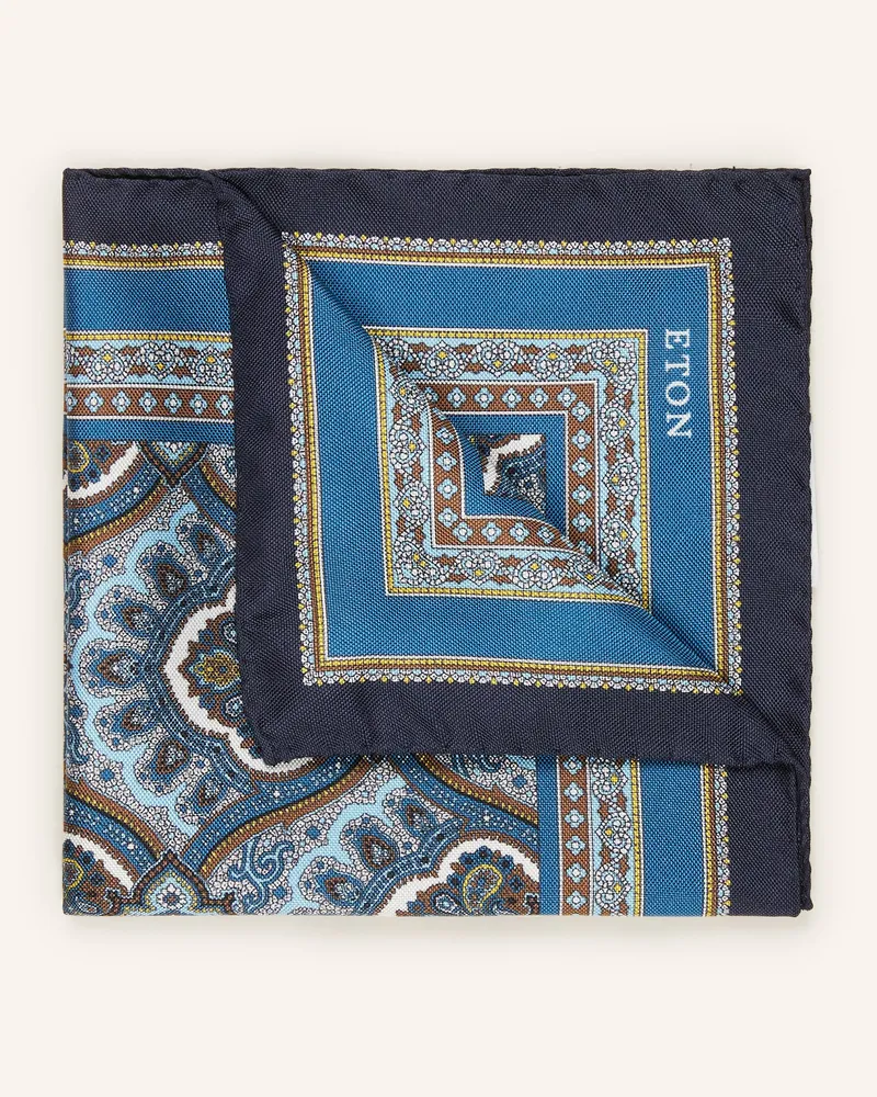 Eton Einstecktuch Aus Seide blau Blau