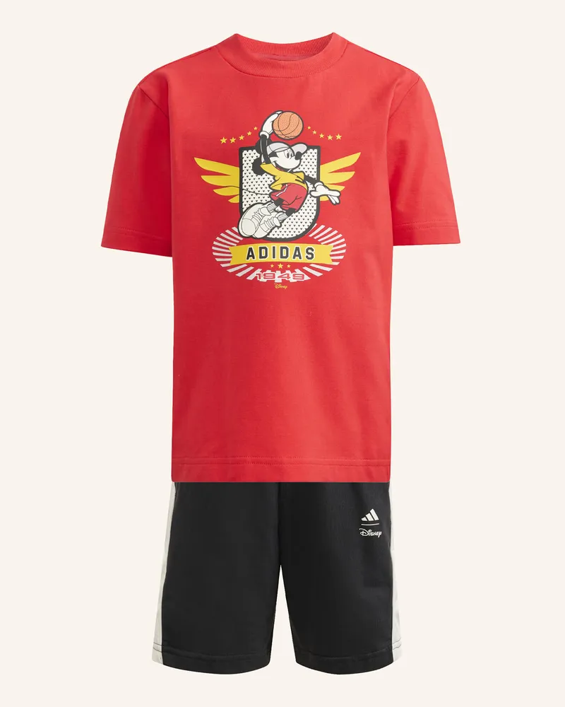 adidas ADIDAS DISNEY MICKY MAUS T-SHIRT-SET Rot
