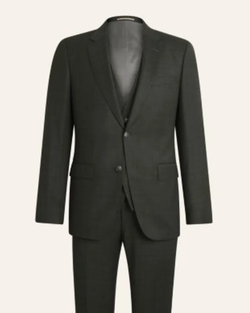 HUGO BOSS Business Anzug H-HUGE-3PCS-253 Slim Fit Braun