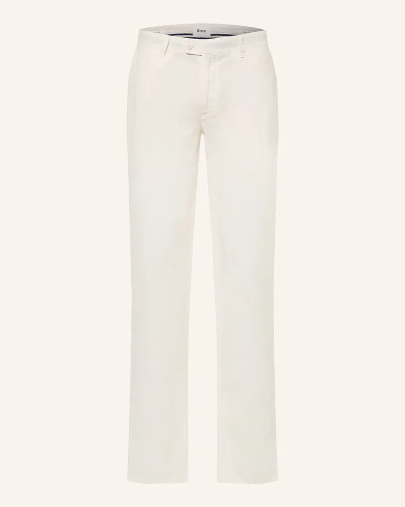 Brax Chino Fabio Modern Fit Aus Leinen weiss 99
