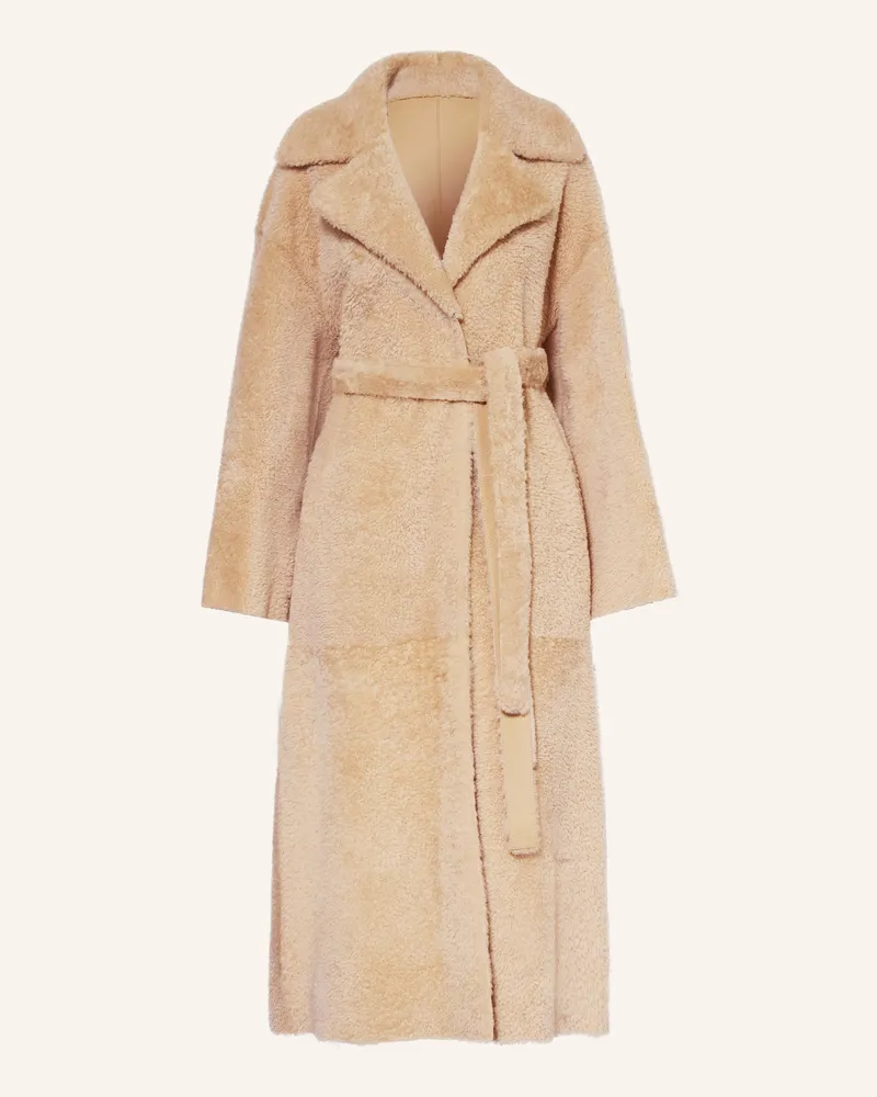 Arma Ledermantel Rien Zum Wenden beige Creme