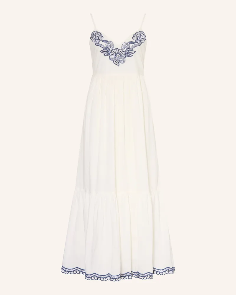 Part Two Kleid Mit Rüschen weiss Weiss