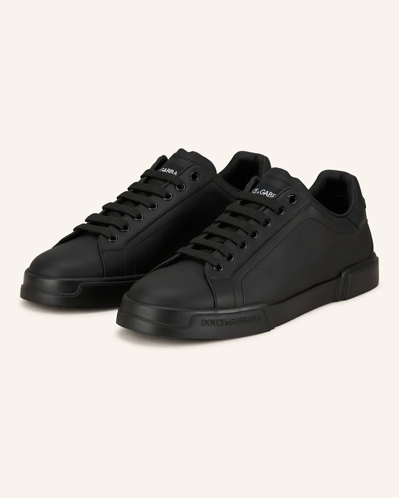 Dolce & Gabbana Sneaker Portofino schwarz Schwarz