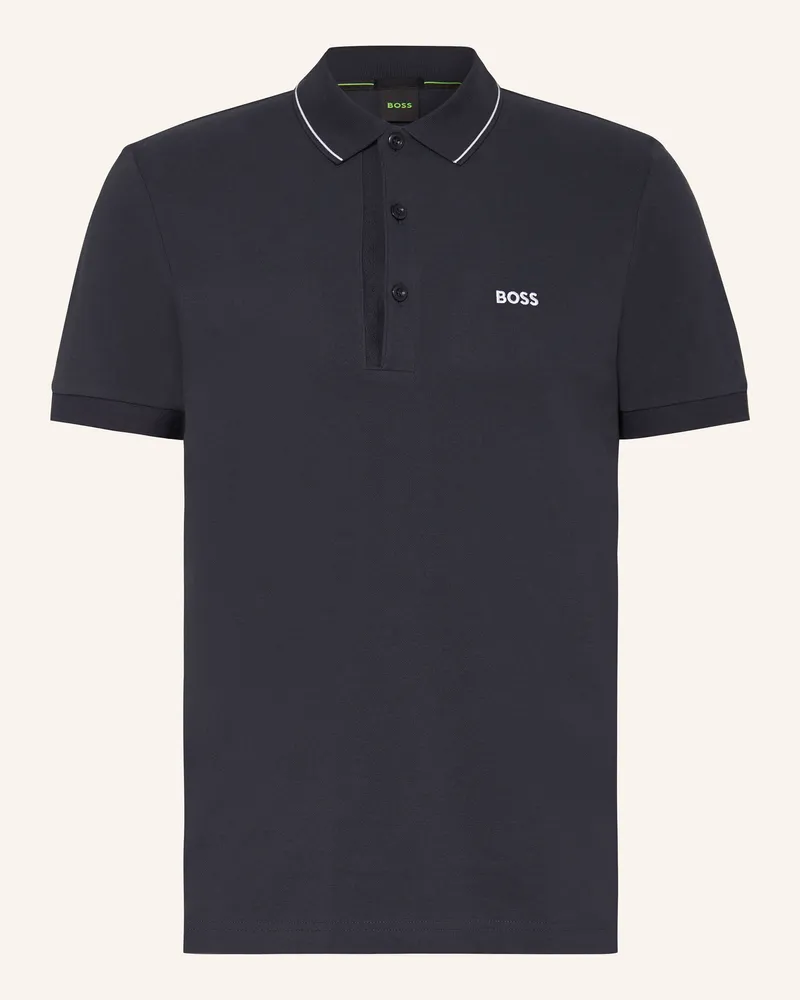 HUGO BOSS Piqué-Poloshirt Paule Slim Fit blau Dunkelblau
