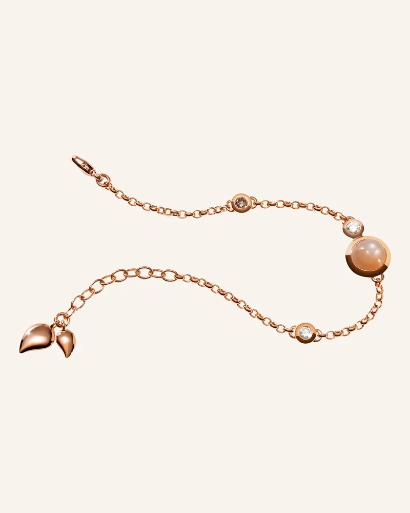 TAMARA COMOLLI Armband BRACELET BOUTON MINI CHAIN 'CAMEL' - SMALL/MEDIUM 18K Roségold Roségold