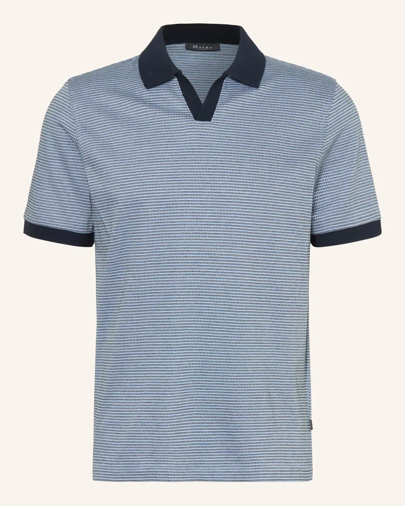 Maerz Jersey-Poloshirt Hellblau