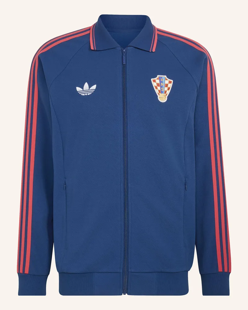 adidas Croatia Away Anthem Jacke blau Blau