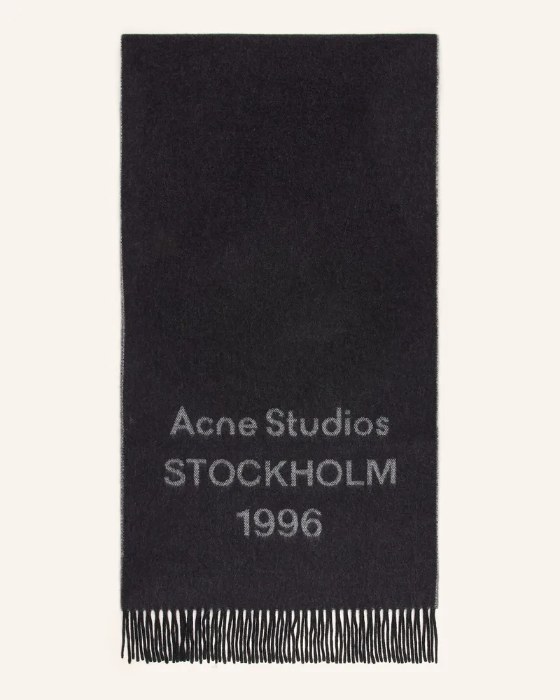 Acne Studios Schal schwarz Schwarz