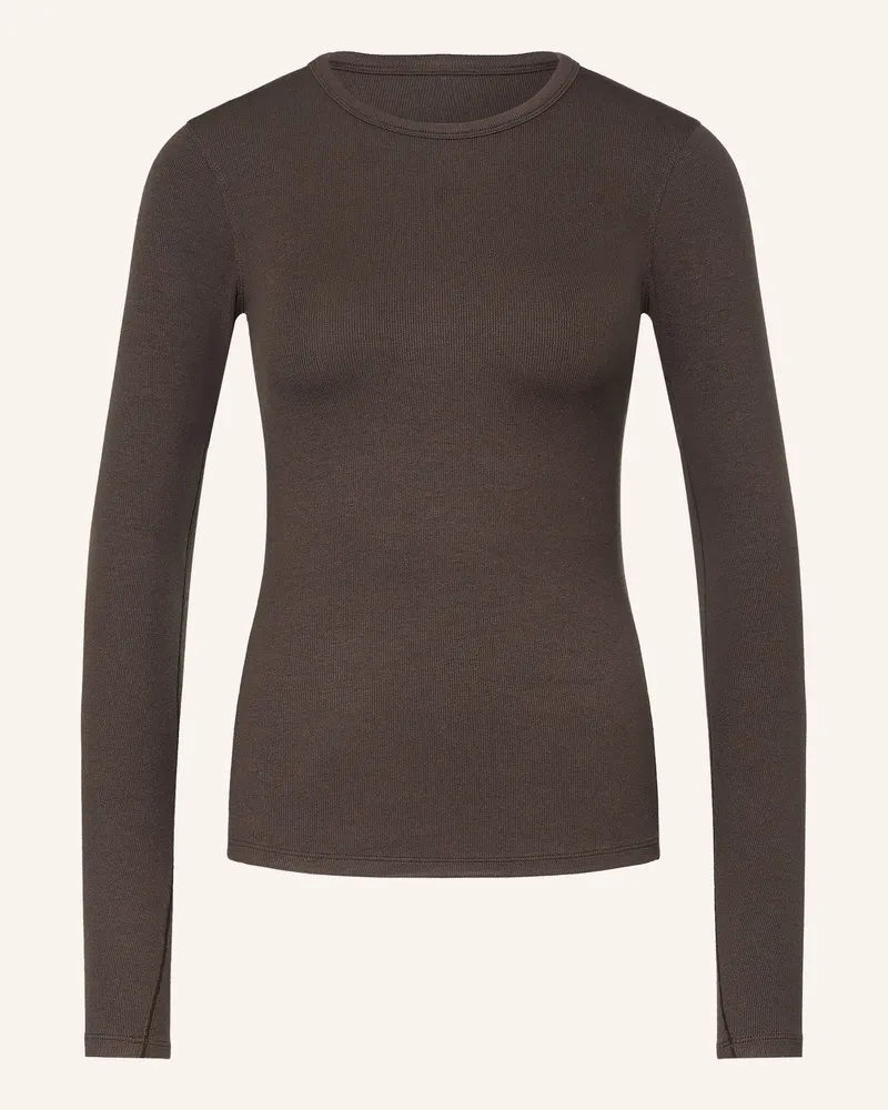 LULULEMON Longsleeve Hold Tight braun Dunkelbraun